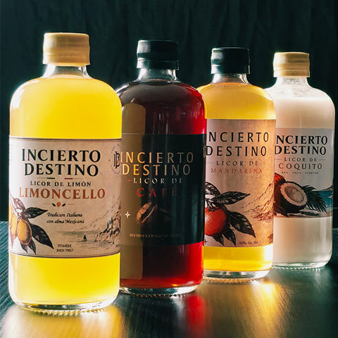 Pack de 4 Licores Artesanales Incierto Destino